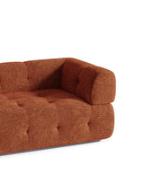 Charger l'image dans la visionneuse de la galerie, Canapé 3 places 230cm en velours chenillé terracotta CHARLIE