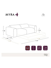 Charger l'image dans la visionneuse de la galerie, Canapé convertible 160cm en tissu bouclette taupe LUNA