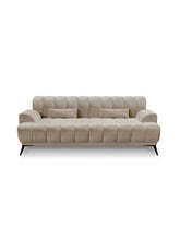 Charger l'image dans la visionneuse de la galerie, Canapé 3 place 186cm en velours taupe NOAH