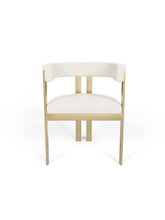 Charger l'image dans la visionneuse de la galerie, 46x50 5-Chaise Grace Bouclette Blanc Pieds Do-Blanc-SC32BCBLANCGL
