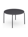 Table ronde de jardin 110cm en métal - Gris foncé - MIRMANDE de MYLIA