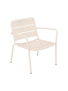 Fauteuil de jardin empilable en métal - Beige - MIRMANDE de MYLIA