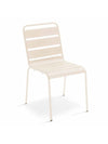 Lot de 4 chaises de jardin empilables en métal - Beige - MIRMANDE de MYLIA