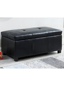 Banc coffre simili FILIPPO - Noir