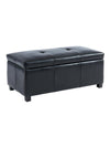 Banc coffre simili FILIPPO - Noir