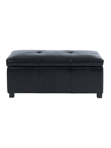 Banc coffre simili FILIPPO - Noir