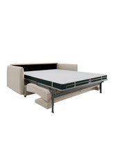 Charger l&#39;image dans la visionneuse de la galerie, Canapé convertible avec matelas 160cm ISAKA Beige - 1IKACO160BE
