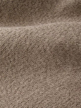 Charger l'image dans la visionneuse de la galerie, Canapé convertible 160cm en tissu bouclette taupe LUNA
