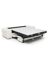 Charger l&#39;image dans la visionneuse de la galerie, Canapé convertible 160cm en tissu bouclette NOVA crème avec matelas - 1NOV160TBCR
