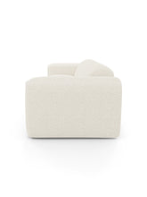 Charger l&#39;image dans la visionneuse de la galerie, Canapé convertible 160cm en tissu bouclette NOVA crème avec matelas - 1NOV160TBCR
