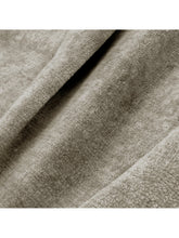 Charger l'image dans la visionneuse de la galerie, Canapé convertible 4 places 214cm en velours texturé taupe PLUME
