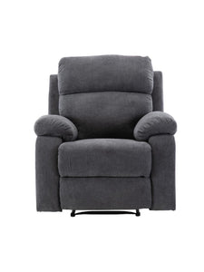 Fauteuil relax en tissu TOLZANO - Anthracite