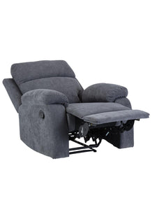 Fauteuil relax en tissu TOLZANO - Anthracite