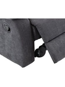 Fauteuil relax en tissu TOLZANO - Anthracite