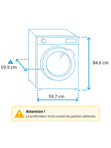 Sèche-linge pompe à chaleur 8kg Beko - DF8421TX0