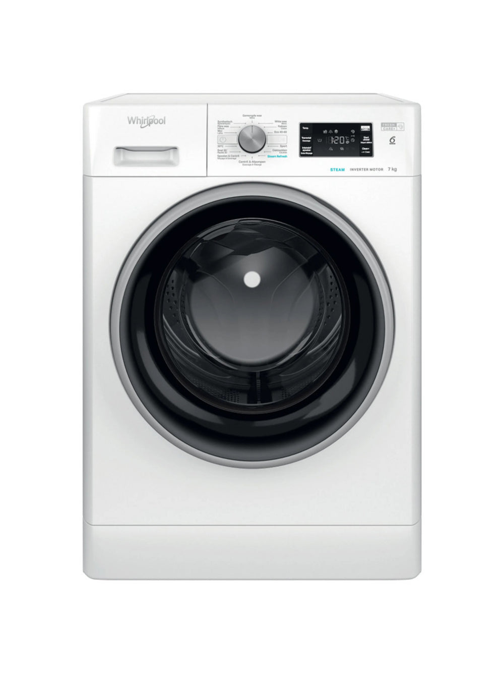 Lave-linge FreshCare+ Steam 7kg Whirlpool - FFBBE7469BSEV