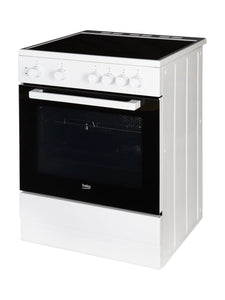 Cuisinière vitrocéramique 60cm Beko - FSM67010GW