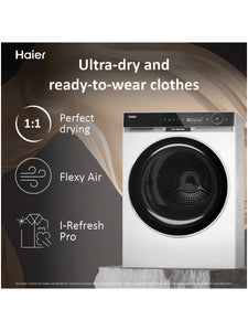 Sèche-linge Dryk. Condensats + pompe à chaleur 9kg Haier - HD90-A3Q397U1-S