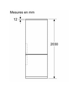 Réfrigérateur combiné 263L Bosch - KGN392LBF