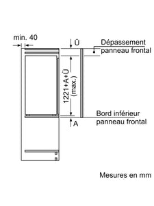 Réfrigérateur encastrable 1 porte 187L 54cm Bosch - KIL425SE0