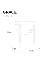 Charger l&#39;image dans la visionneuse de la galerie, Chaise GRACE bouclette blanc pieds dorés - SC32BCBLANCGL
