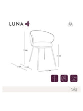 Charger l'image dans la visionneuse de la galerie, Lot de 2 chaises en velours texturé et pieds noirs NOVEN
