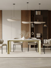 Charger l'image dans la visionneuse de la galerie, Table à manger extensible 140/190cm en céramique effet marbre blanc AURORA
