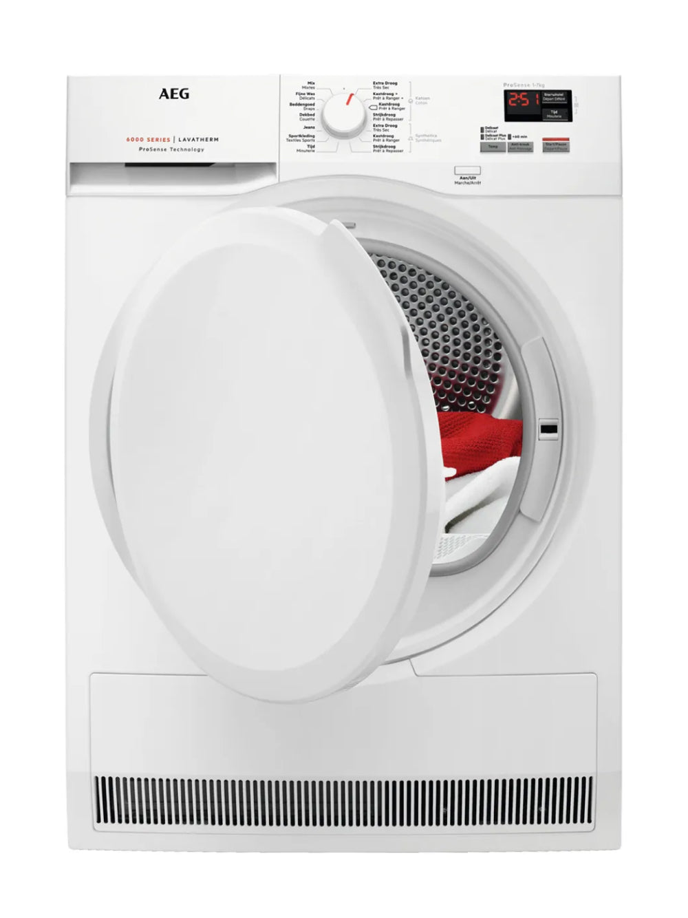 Sèche-linge Dryk. Condensation + pompe à chaleur 7kg AEG - T6DBK72P