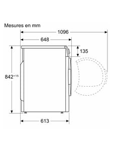 Sèche-linge pompe à chaleur 8kg Bosch - WQG235D8FG