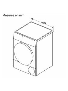 Sèche-linge pompe à chaleur 8kg Bosch - WQG235D8FG