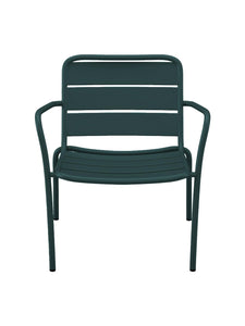 Lot de 2 fauteuils de jardin empilable en métal - MIRMANDE de MYLIA