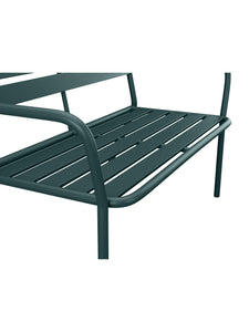 Banc de jardin en métal - Vert sapin - MIRMANDE de MYLIA