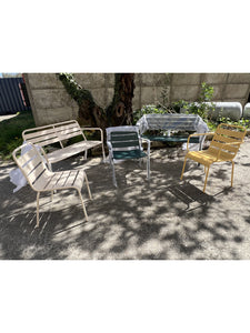 Banc de jardin en métal - Vert sapin - MIRMANDE de MYLIA