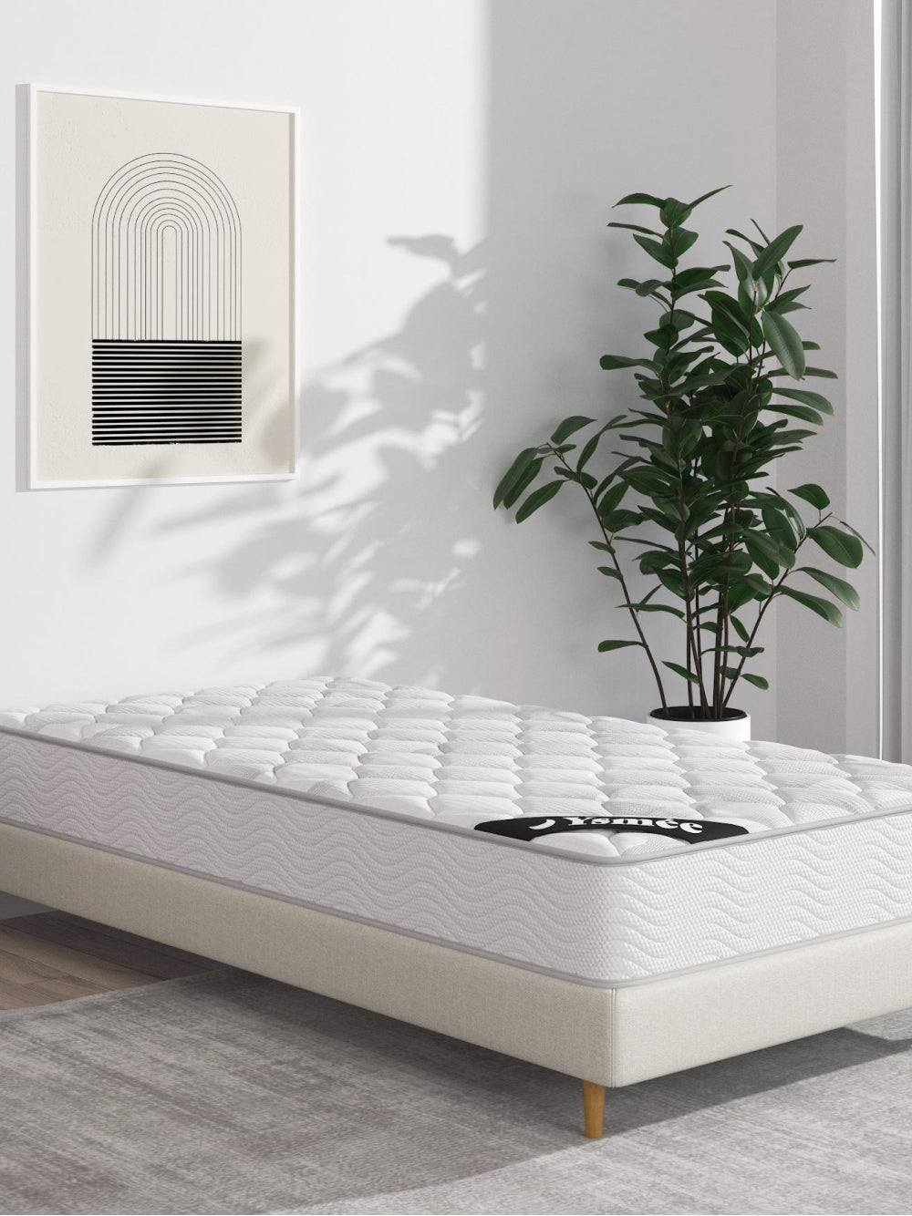 Matelas 90 x 190 cm ressorts ensachés ép.20cm - SONGE de YSMÉE