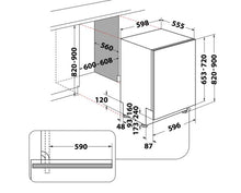 Charger l&#39;image dans la visionneuse de la galerie, Lave-vaisselle intégrable Whirlpool 60cm - WIO3T133PLE
